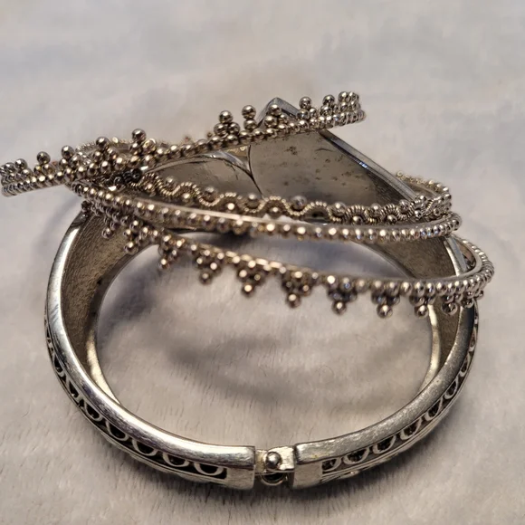 Silvertone Bracelets - Picture 6 of 7